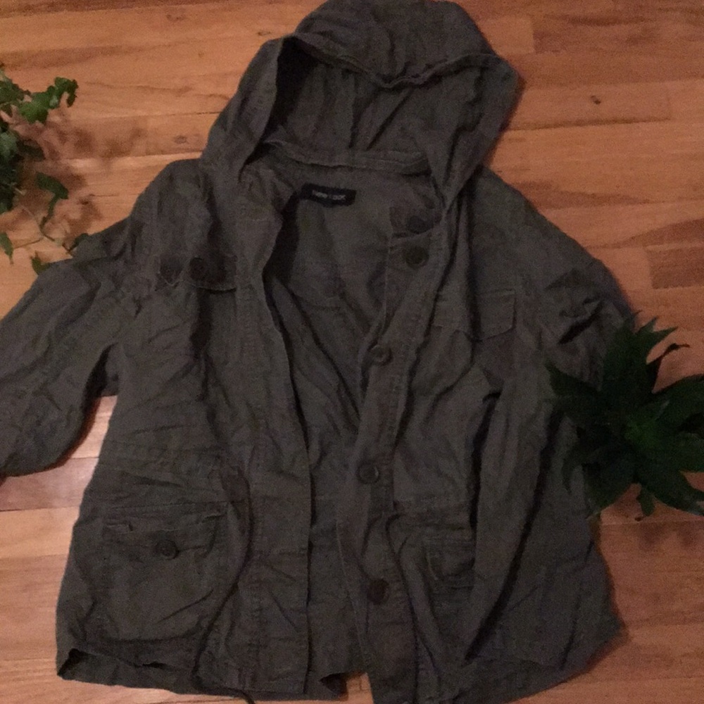 Navy Green Utility Jacket